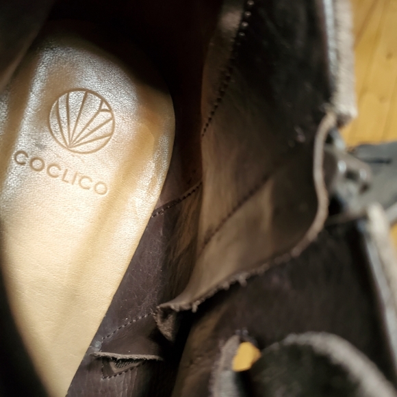 COCLICO Taupe Suede Wooden Platform Ankle Boots, EU 40 - Picture 12 of 14